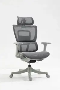 Biroja krēsls office products Skorpios, pelēks — darba krēsls ar grozāmo pamatni