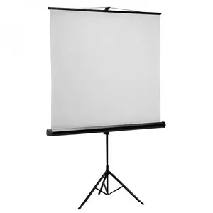 Projection screen SBOX PSMT-112 manual 112" (2.84 m) 1:1, overall size 200 x 200 cm, black/white