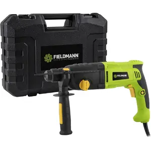 Перфоратор Fieldmann FDV 211050-E, 1050 Вт, 1050 об/мин, SDS Plus, Ø сверления в бетоне 2,6 см, энергия удара 2,8 Дж