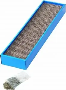 Когтеточка EBI Ebi Drapak Kartonowy+Catnip 50 см — гофрированный картон с кошачьей мятой