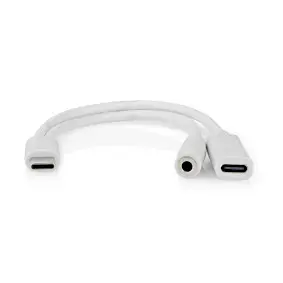 USB cable Nedis CCGB64922WT01 Type-C 0.1 m Photo 2