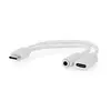 USB cable Nedis CCGB64922WT01 Type-C 0.1 m Photo 3