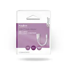 USB cable Nedis CCGB64922WT01 Type-C 0.1 m Photo 4