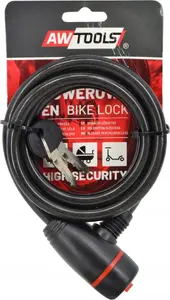 Bicycle Lock AWTools ZAPIĘCIE ROWEROWE Ø10 mm x 150 cm cable lock