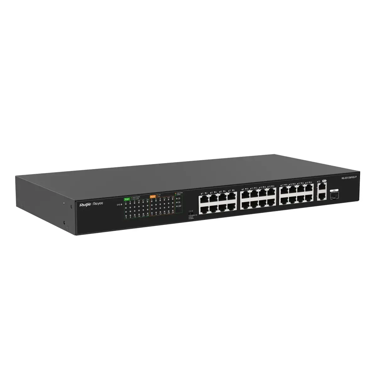 Ruijie RG-ES126FGS-P Nevadāms L2 Gigabit PoE Photo 3