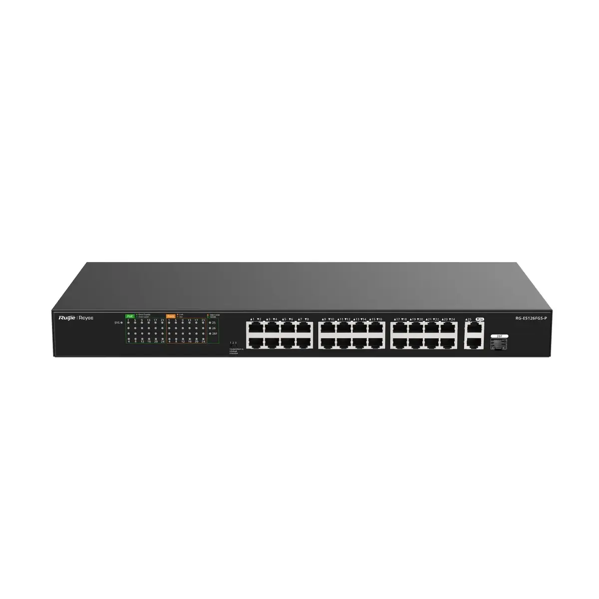 Ruijie RG-ES126FGS-P Nevadāms L2 Gigabit PoE Photo 4