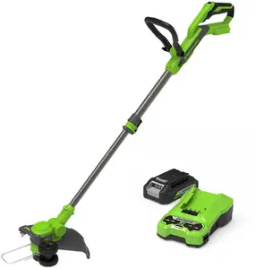Electric 24 V grass trimmer GreenWorks ST24B218-01 — 24V battery-powered string trimmer, cordless