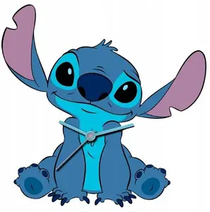 Sienas pulkstenis KIDS SB10522 XL 50×50 cm — bērnu dizains “Lilo & Stitch”