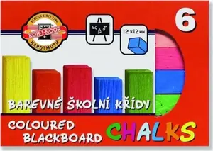 Chalk sticks KOH-I-NOOR fluorescent for boards, 6 colors, set of 6