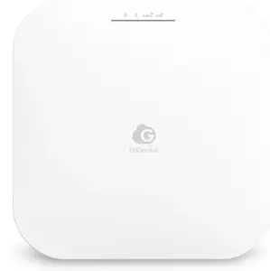 Wireless Access Point ENGENIUS ECW212L — Indoor Dual‑Band Wi‑Fi 6 (11ax) 1148+2400 Mbps, 4T4R, 2.5GbE PoE, 8×3 dBi, White