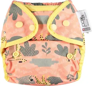 Atkārtoti lietojama AIO auduma autiņu Close Caboo Pop-in Cheetah ar spiedpogām 4,5–16 kg, 1 gab.