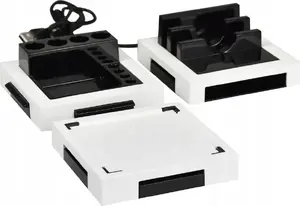 Desk Organizer Monolith MDO003 with USB Port — Desktop Storage Accessory