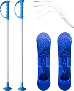 Bērnu slēpes ar nūjām Marmat 42 cm zils - bērnu komplekts