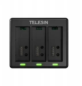 Telesin USB Charger for Three Batteries — Charger for GoPro Hero 13 Black, model SB9503