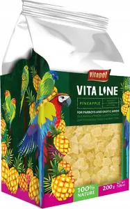Food supplement Vitapol Vitaline Pineapple for parrots and exotic birds, 200 g, pack of 4