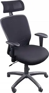 Office Products Santorini biroja krēsls, melns — ergonomisks grozāmais krēsls