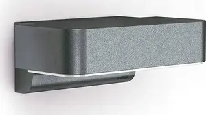 Wall light Steinel LED L 800 C anthracite with Bluetooth, outdoor wall-mounted luminaire