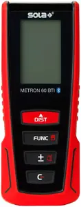 Laser distance meter No name 71027201 (SOL A DALMIERZ METRON 60 BTI) — handheld laser rangefinder