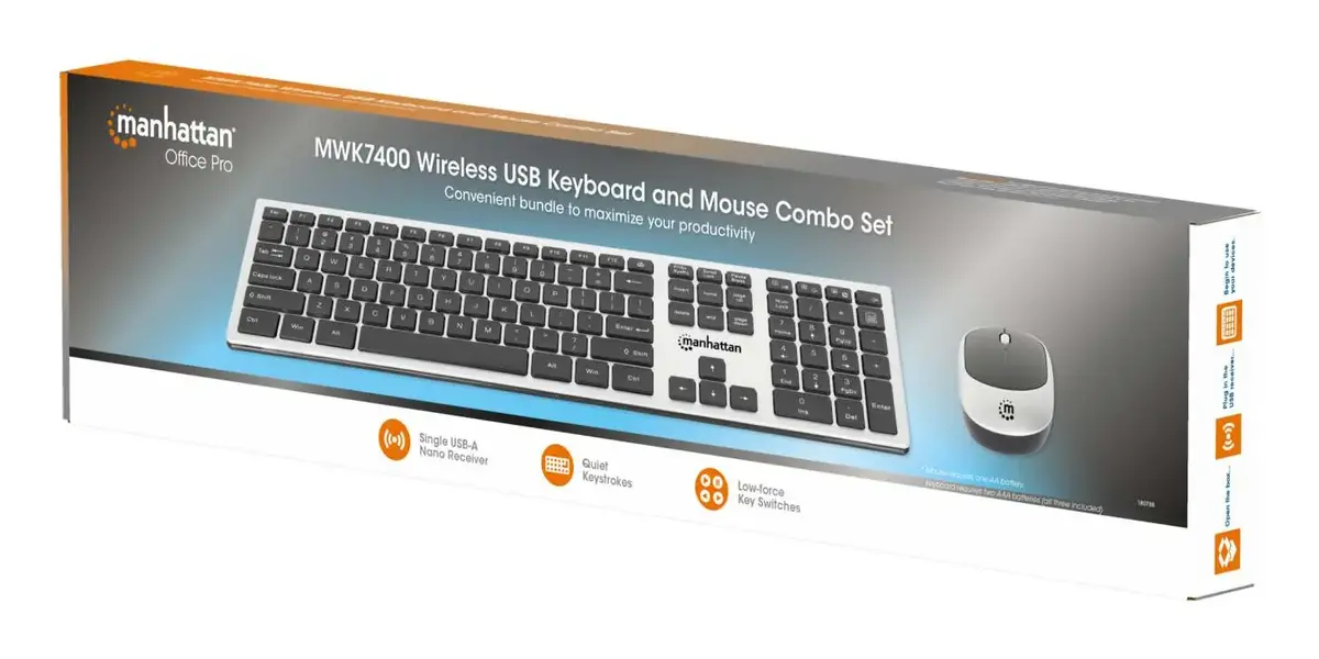 MANHATTAN Wireless Keyboard & Mouse Set MHT_180788 Photo 2