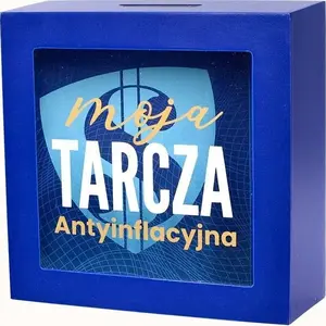 KUKARTKA Skarbonka tarcza antyinflacyjna – coin bank with anti-inflation dial, cardboard model 5901924493860
