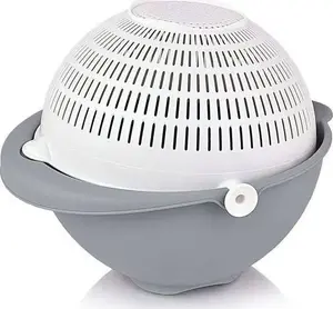 Colander ORION 124462 plastic kitchen strainer, lightweight, perforated bowl for rinsing and draining