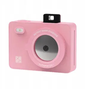 Instant fotoprinteris Impossible Hanin Z5s — 2 MP, 300 DPI, Bluetooth, LED, ar kasetēm, rozā