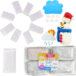 Modelēšanas plastilīna komplekts Lovin — balta masa, 8 gab.