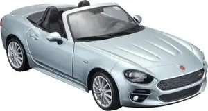 Die-cast model car Bburago Fiat 124 Spider Silver 1:24 scale
