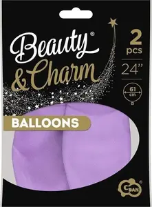 Latex Balloons GoDan Beauty&Charm macaroon lavender 61 cm, pack of 2