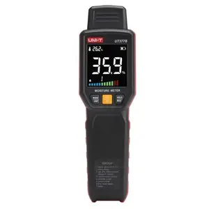 Moisture Meter Unit UT377B — wood 7.0–54.8% range, auto power-off, low-battery indicator, LED flashlight, 2 m protection