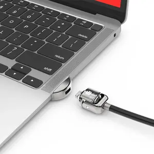 Security lock adapter Compulocks Ledge Lock for MacBook Air 13" M1 with keyed cable lock, silver