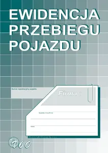Vehicle Mileage Logbook A5 printed booklet Michalczyk & Prokop V60