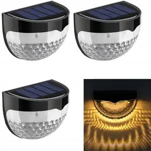 Garden wall-mounted solar LED lights ProGarden Q30D1 — set of 8, outdoor solar-powered wall lamps