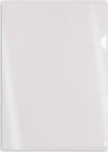 Plastic L‑shaped A4 Document Sleeve Tetis Obwoluta PP L A4 Transparent BT615-T