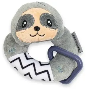 Rattle baby mix Grzechotka New Baby Sloth — infant hand toy, soft plush sloth rattle
