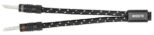 Audio cable Procab Avinity 00127187, 3 m, 2 x 2.5 mm male–male, silver-plated contacts, magnetically shielded, black