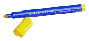 Counterfeit Bill Detector StarTech Genie 11794 — multi-currency, ink detection, battery-powered, 141×15×12 mm, blue/yellow