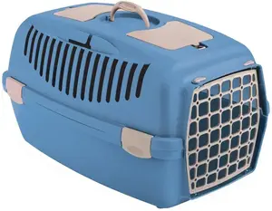 Pet carrier ZOLUX Gulliver 3 plastic with door, blue
