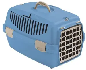 Pet carrier ZOLUX Gulliver 1 with plastic door, blue