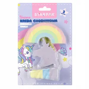 Krīts STARPAK Unicorn Mix — 3 gab., ielu un tāfeles izmantošanai