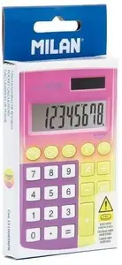 Pocket calculator Milan 8-digit compact model Sunset — portable 8-position calculator