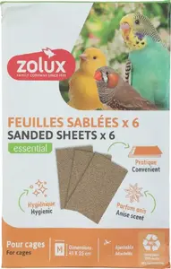 Sand mat sandpaper for birds Duvo+ M 41 x 25 cm pack of 6