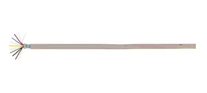 Telephone cable Tecline 150007 flat 250 m grey