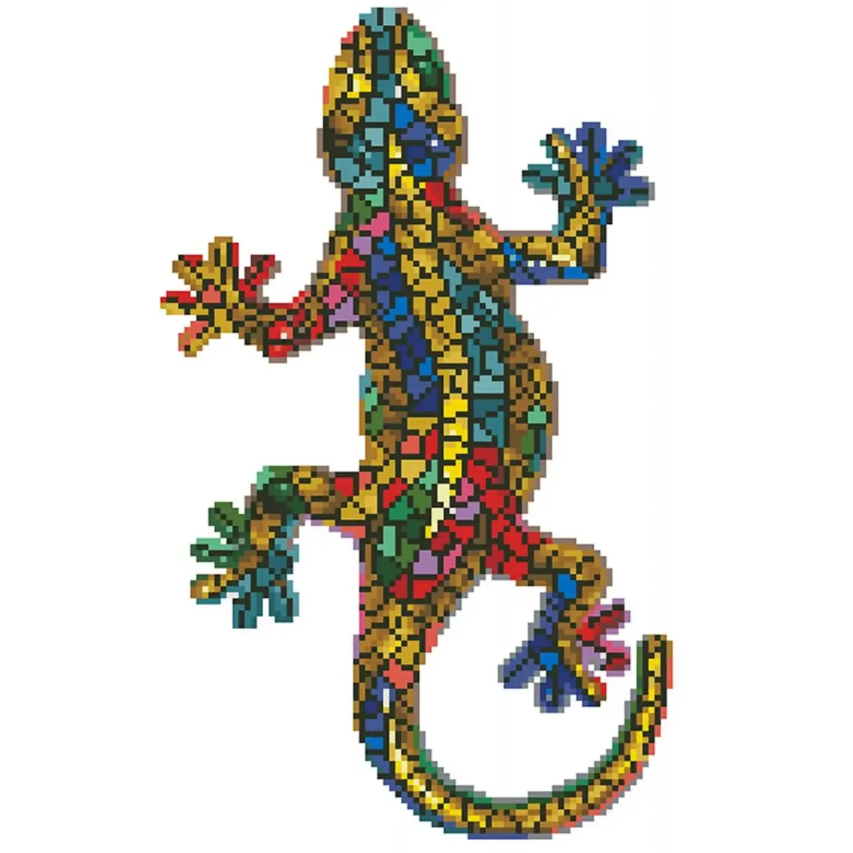 Diamond Dotz Gekko Paua с рамкой - набор алмазной вышивки Photo 2