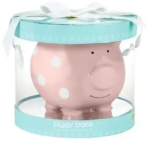 Piggy Bank for Children Pearhead — Pink Childrens' Coin Bank