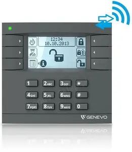Беспроводной LCD манипулятор SATEL EVOKPD CLASSIC GY — клавиатура для охранной панели