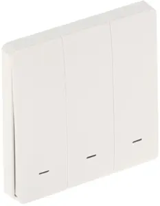 Wall-mounted triple smart light switch Atlo ATLO-WB3/K-TUYA Wi‑Fi, Tuya Smart compatible