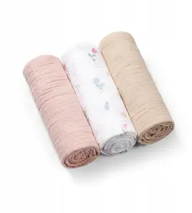Муслиновые пеленки BABY ONO 828/01, сборка (марсчоне), супер‑мягкие, розовые
