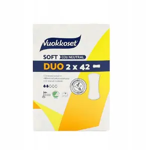Higiēnas ieliktņi Vuokkoset SOFT, 2 x 42 gab. — vienreizlietojamie ikdienas ieliktņi