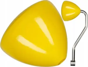 COMANDANTE Standard Knob — wooden replacement handle, yellow